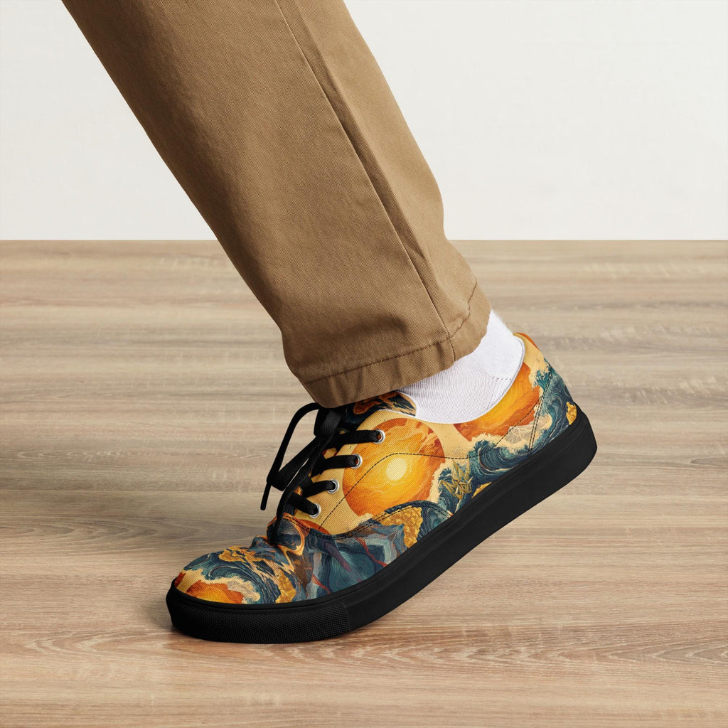 Sunset Wave Canvas Sneakers
