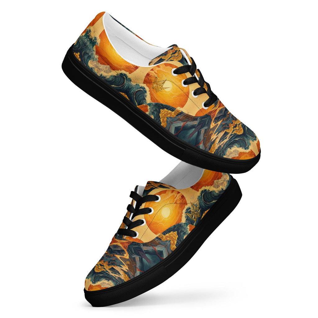 Sunset Wave Canvas Sneakers