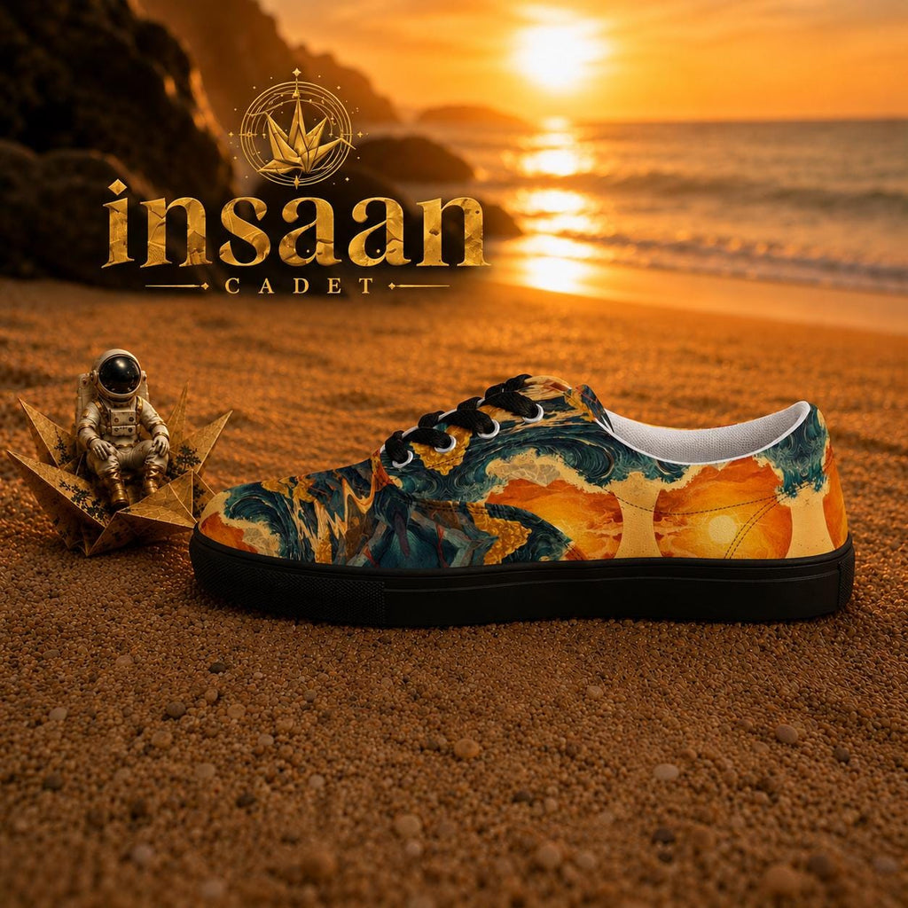 Sunset Wave Canvas Sneakers