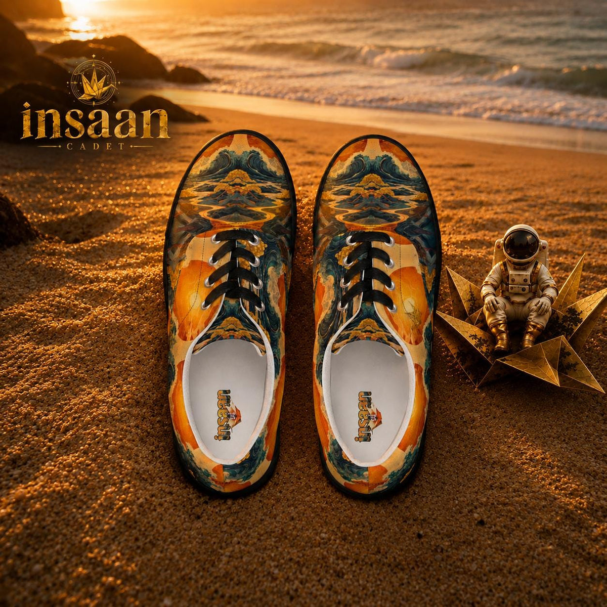 Sunset Wave Canvas Sneakers