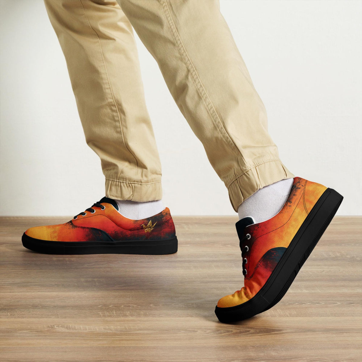 Flame Gradient Canvas Sneakers