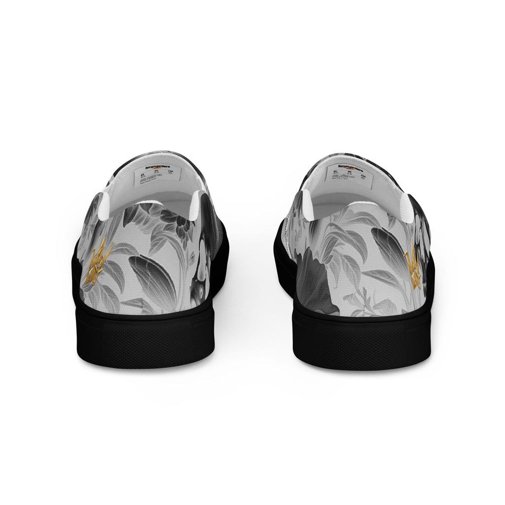 Skull Slip On Canvas Sneakers
