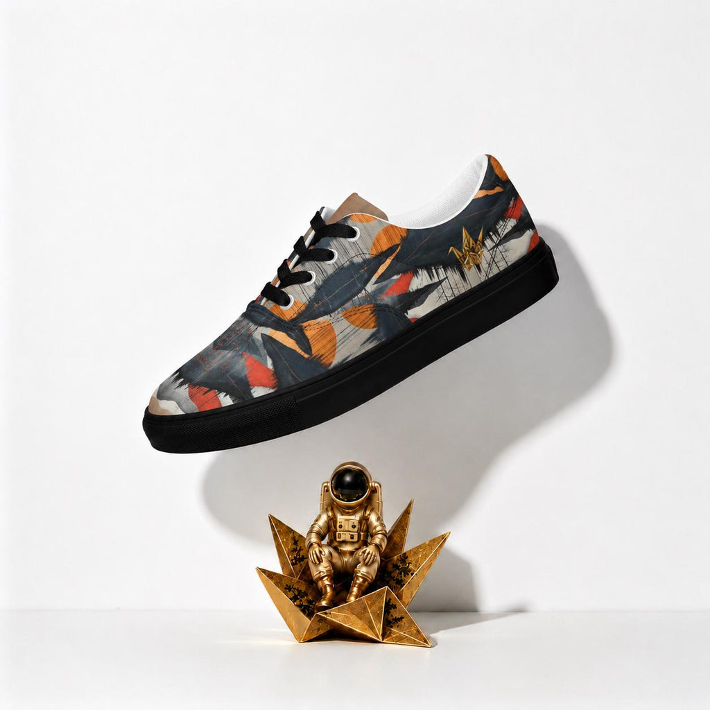 Geometric Abstract Canvas Sneakers