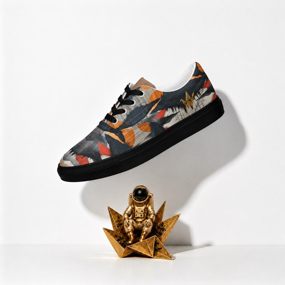 Geometric Abstract Canvas Sneakers