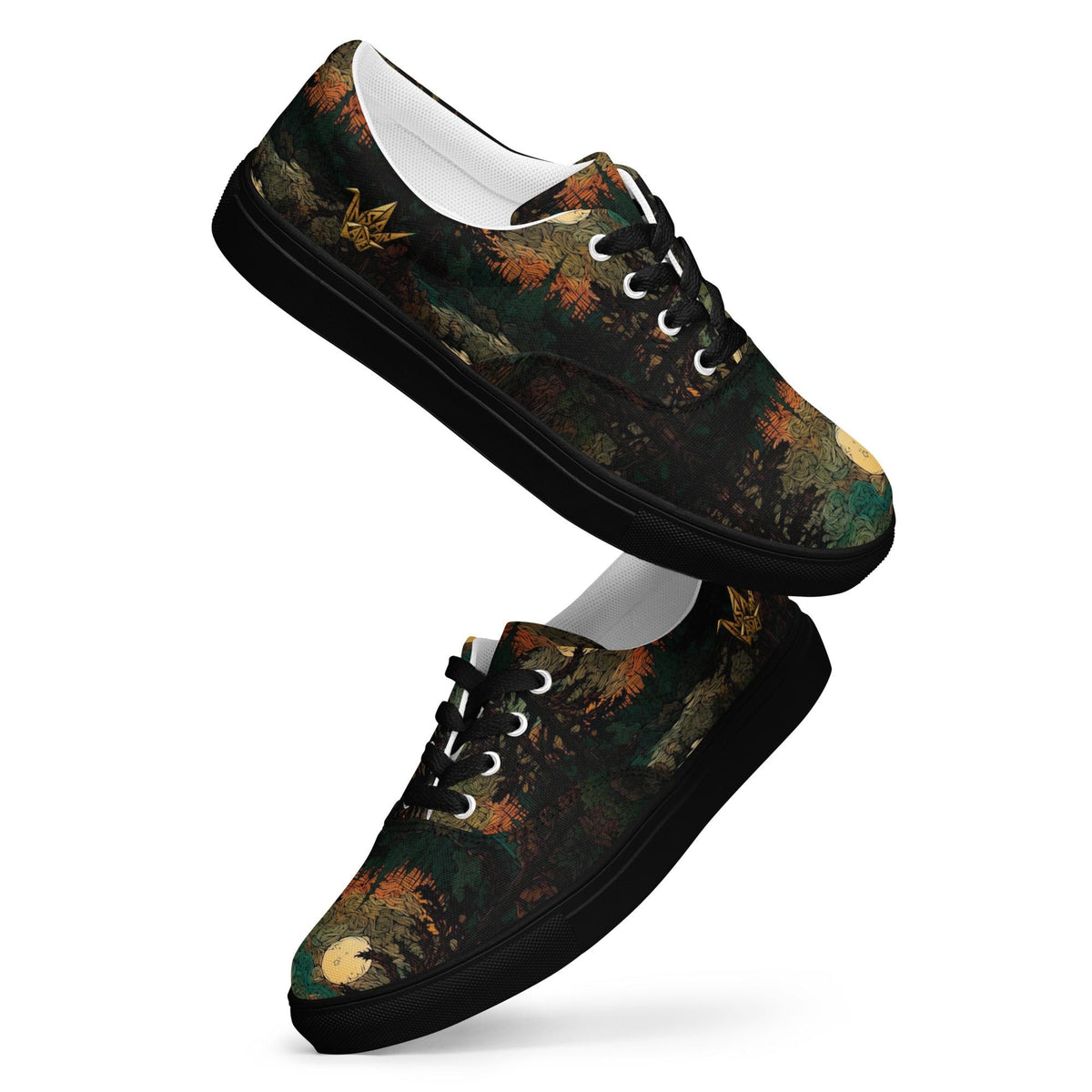 Moonlit Forest Canvas Sneakers