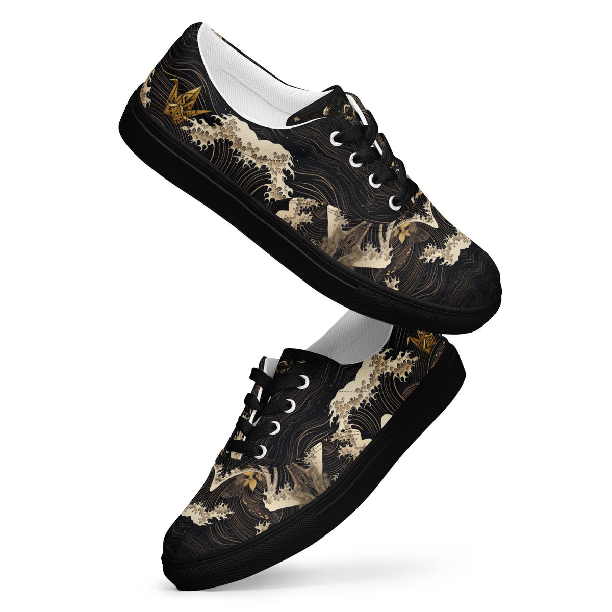 Great Wave Canvas Sneakers - Ukiyo-e Art