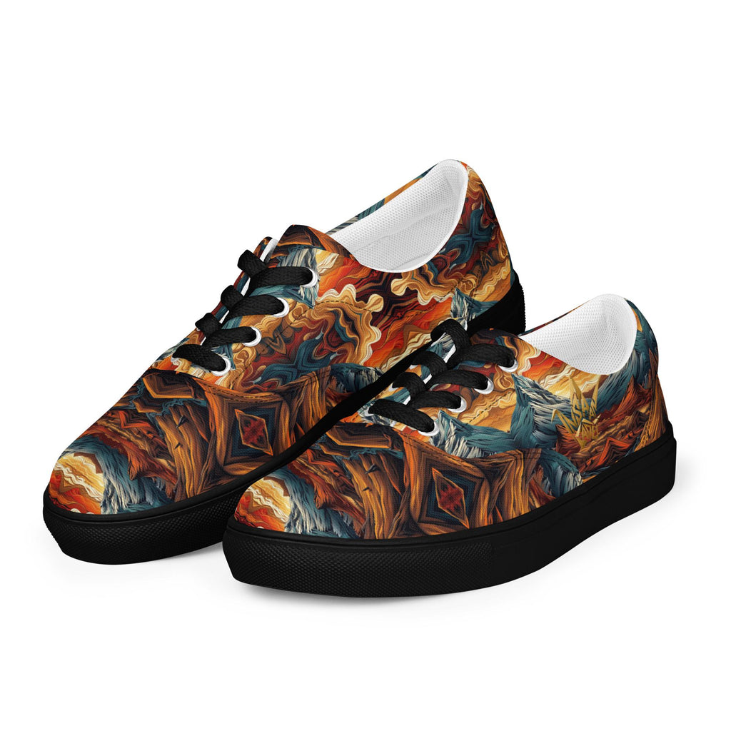 Psychedelic Swirl Canvas Sneakers