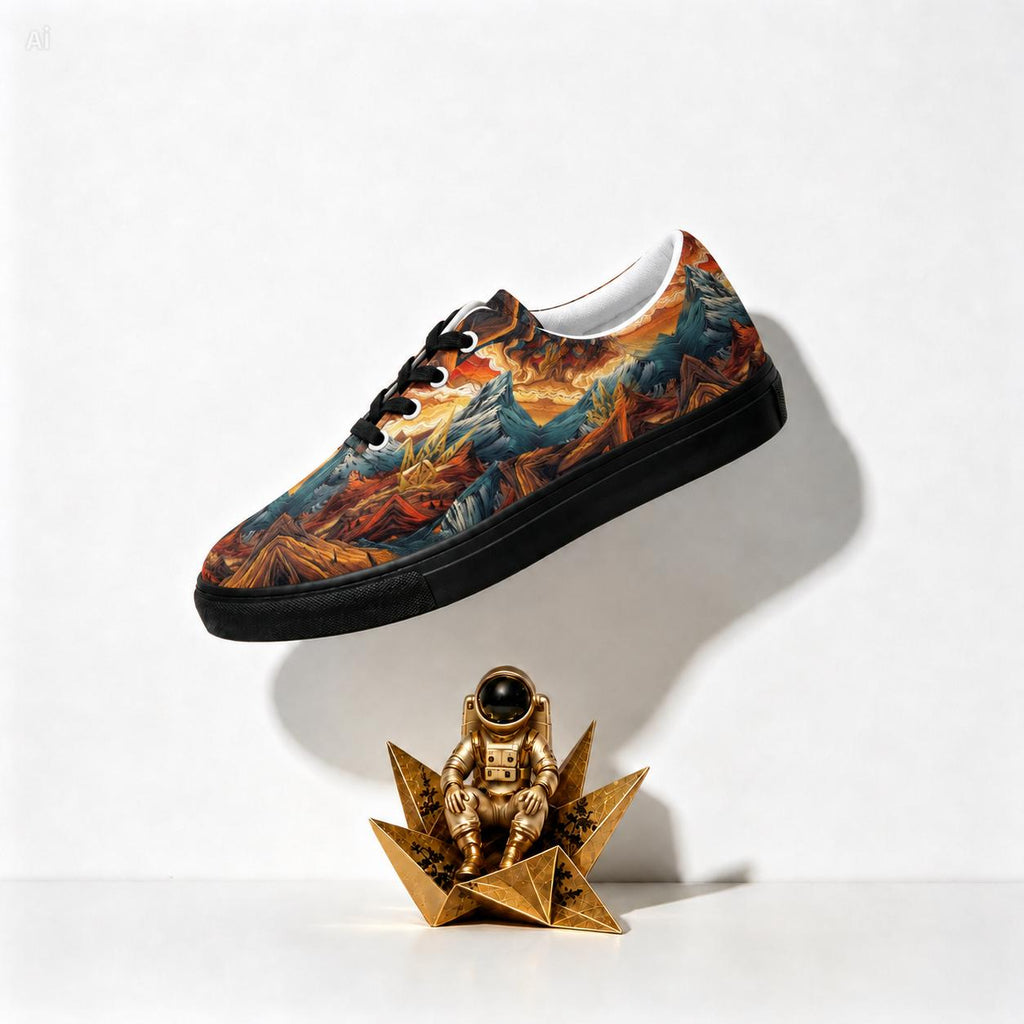 Psychedelic Swirl Canvas Sneakers