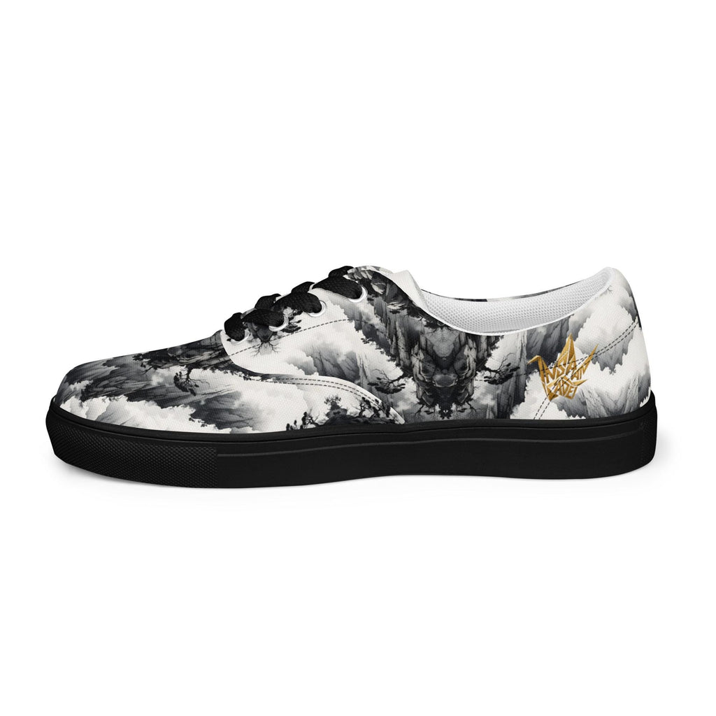 Ink Wash Mountain Canvas Sneakers
