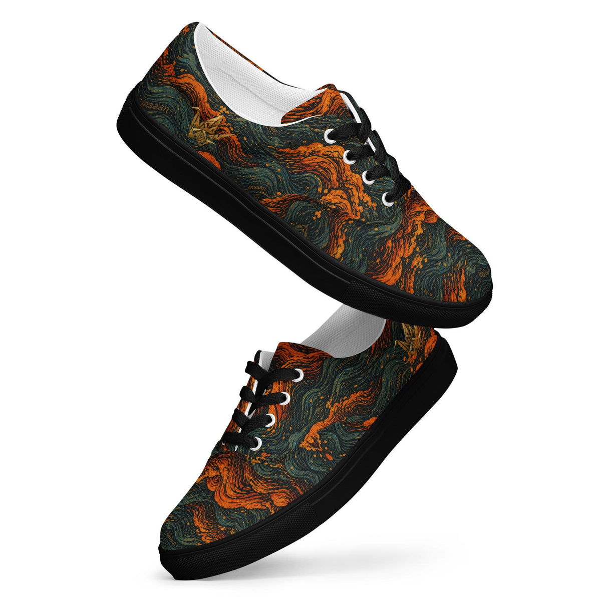 Lava Swirl Canvas Sneakers