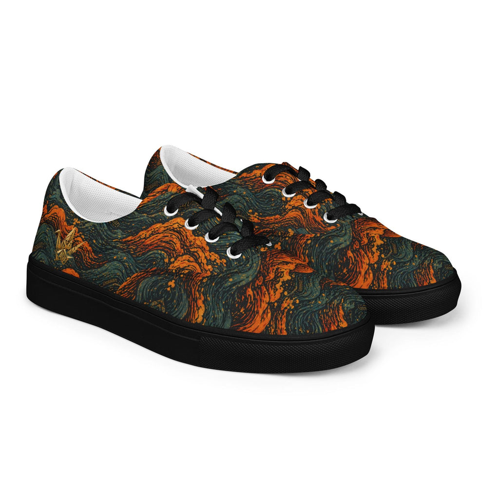 Lava Swirl Canvas Sneakers
