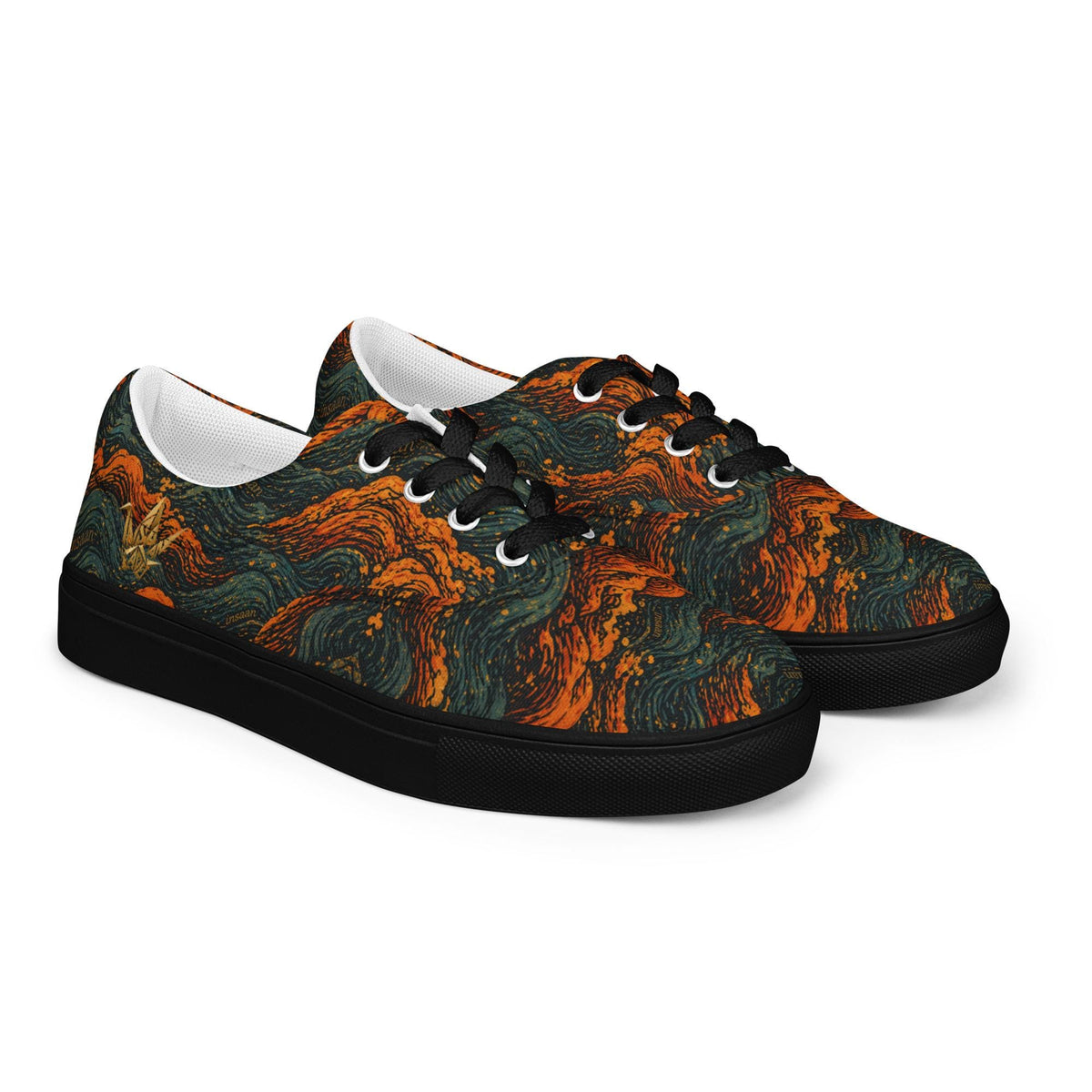 Lava Swirl Canvas Sneakers