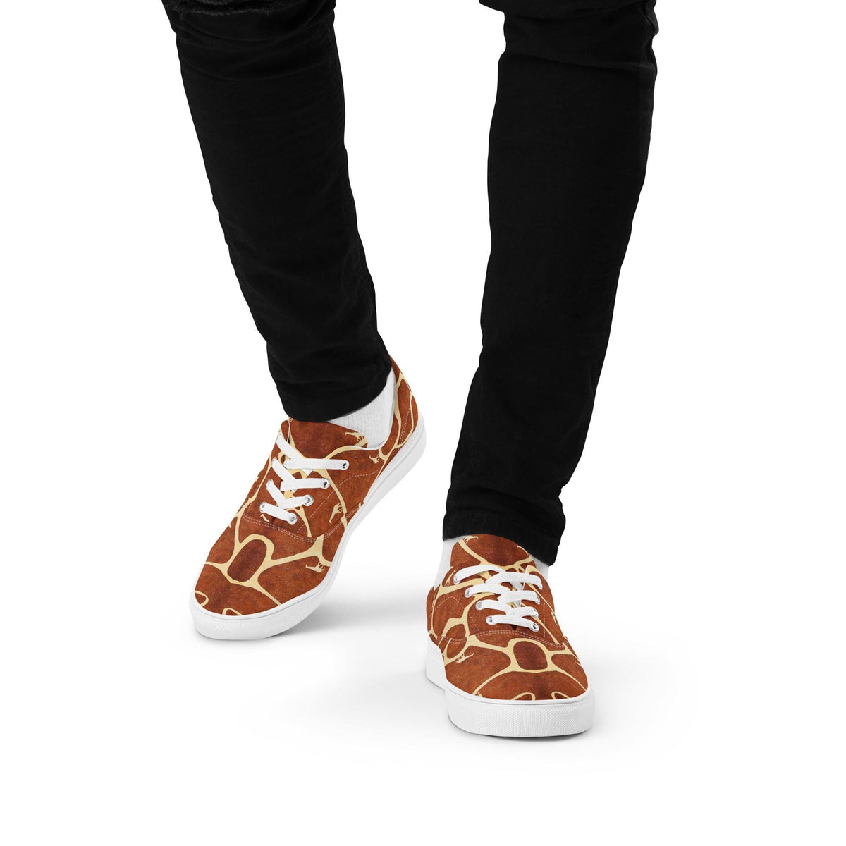 Giraffe Print Canvas Sneakers