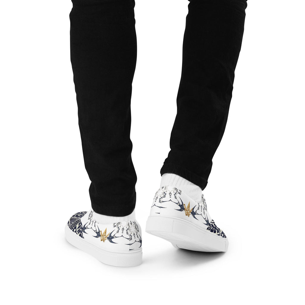 Crane 01 - Origami Bird Canvas Sneakers