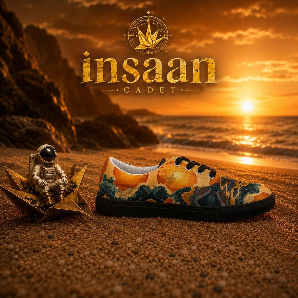 Sunset Wave Canvas Sneakers