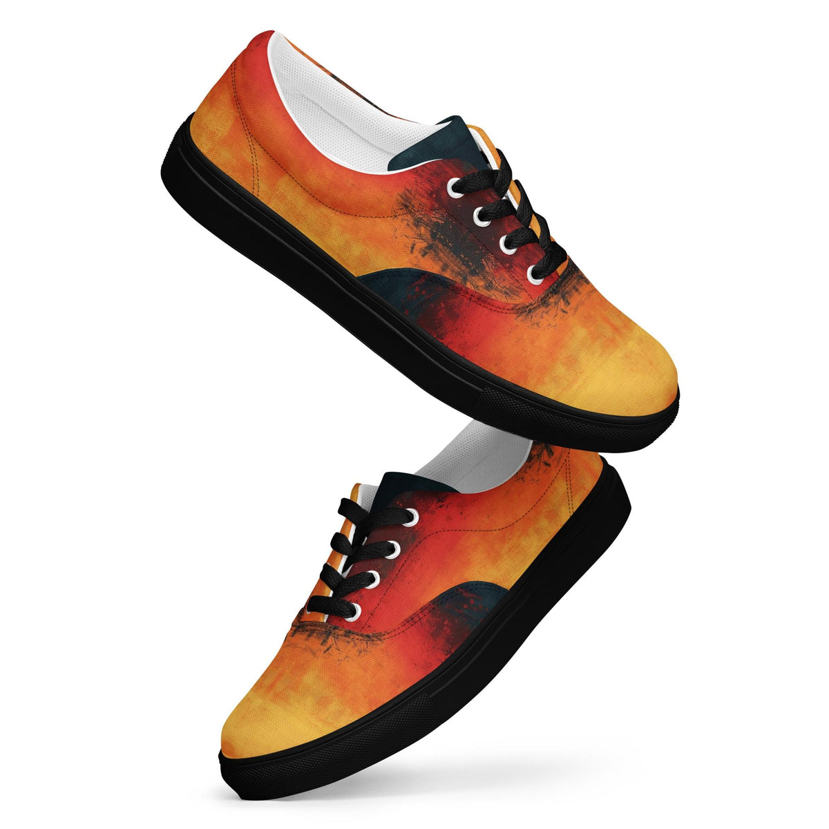 Flame Gradient Canvas Sneakers