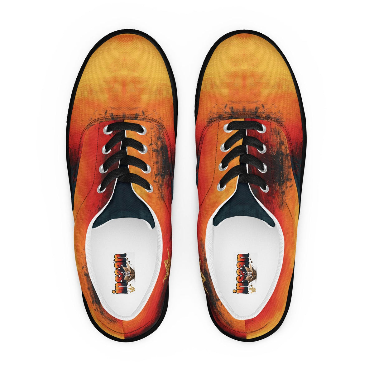 Flame Gradient Canvas Sneakers