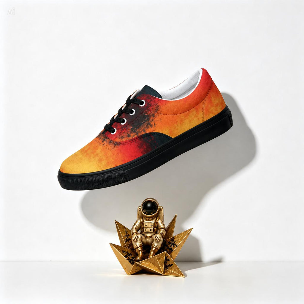 Flame Gradient Canvas Sneakers