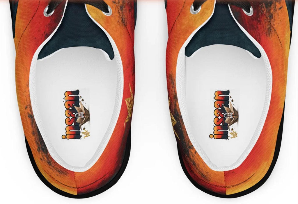 Flame Gradient Canvas Sneakers
