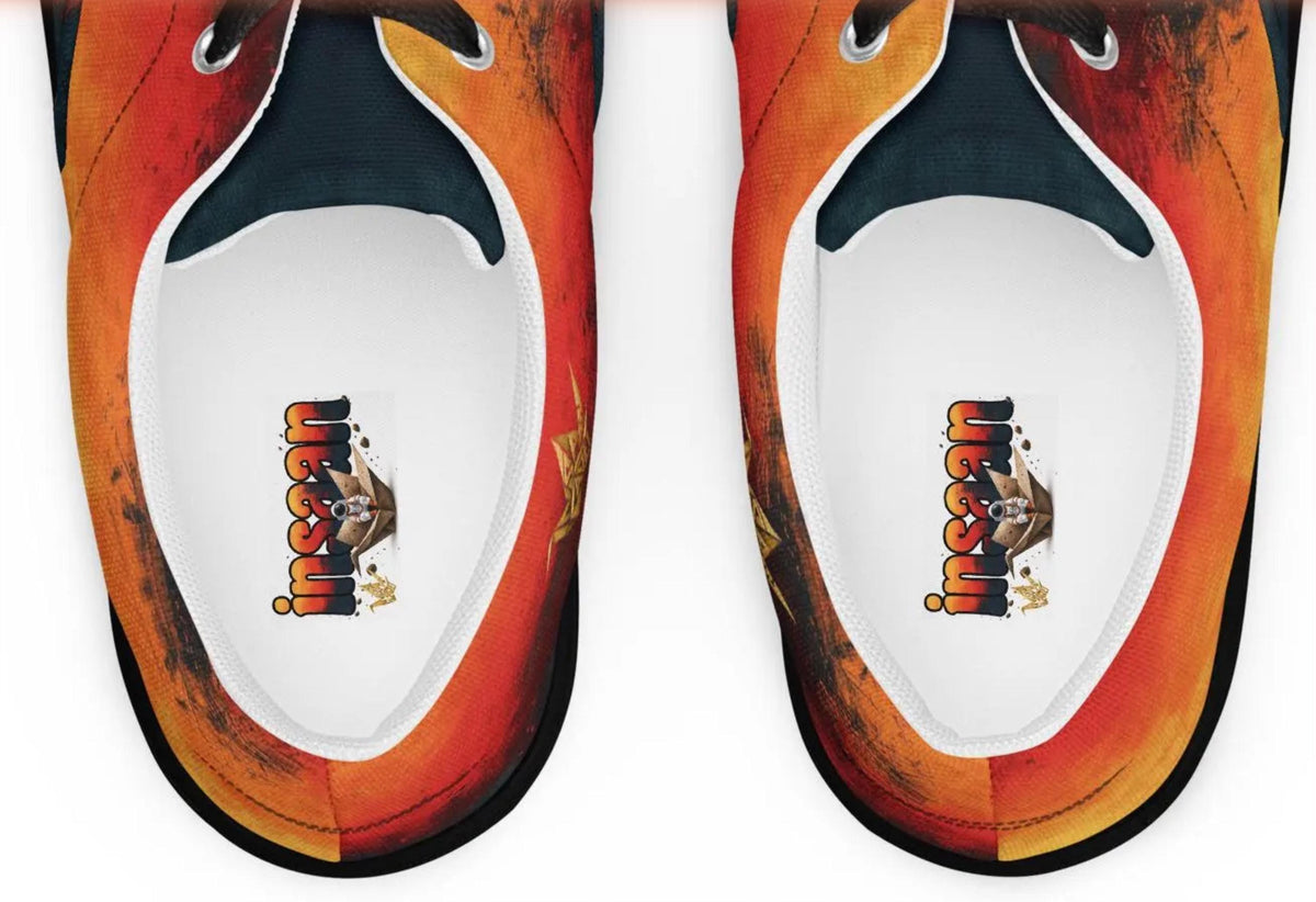 Flame Gradient Canvas Sneakers