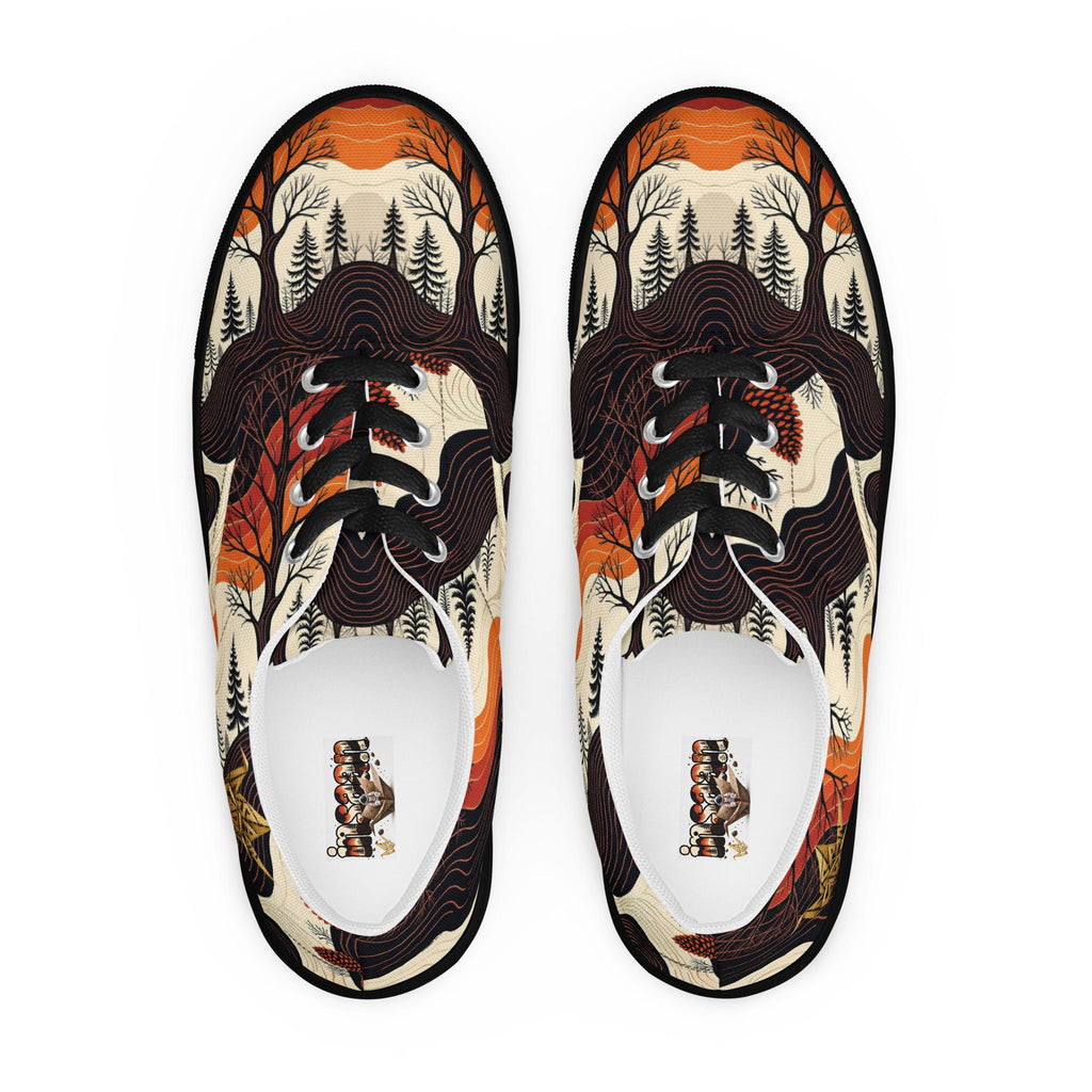 Crane 03 - Forest Sunset Canvas Sneakers