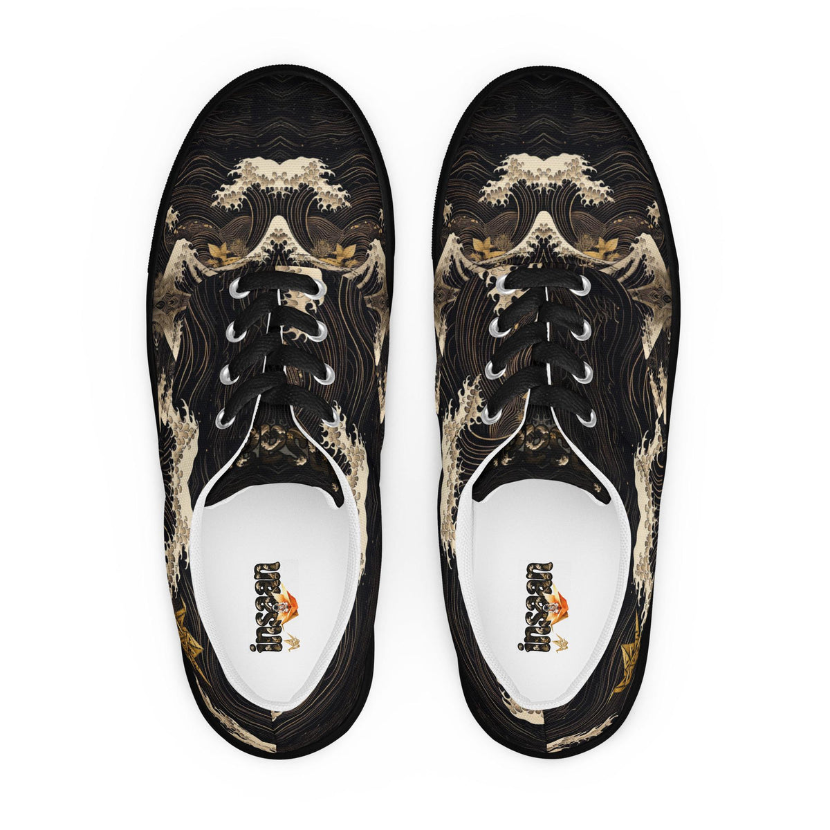 Great Wave Canvas Sneakers - Ukiyo-e Art