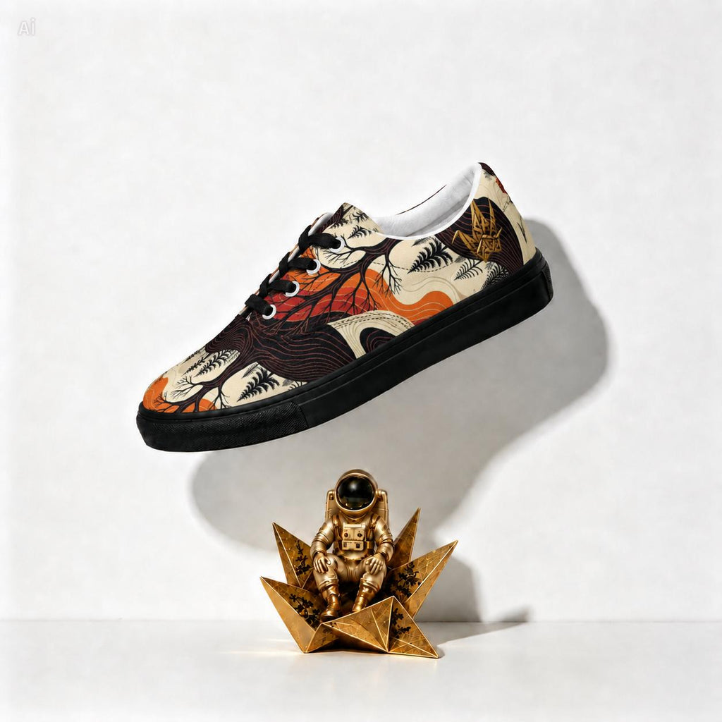 Crane 03 - Forest Sunset Canvas Sneakers