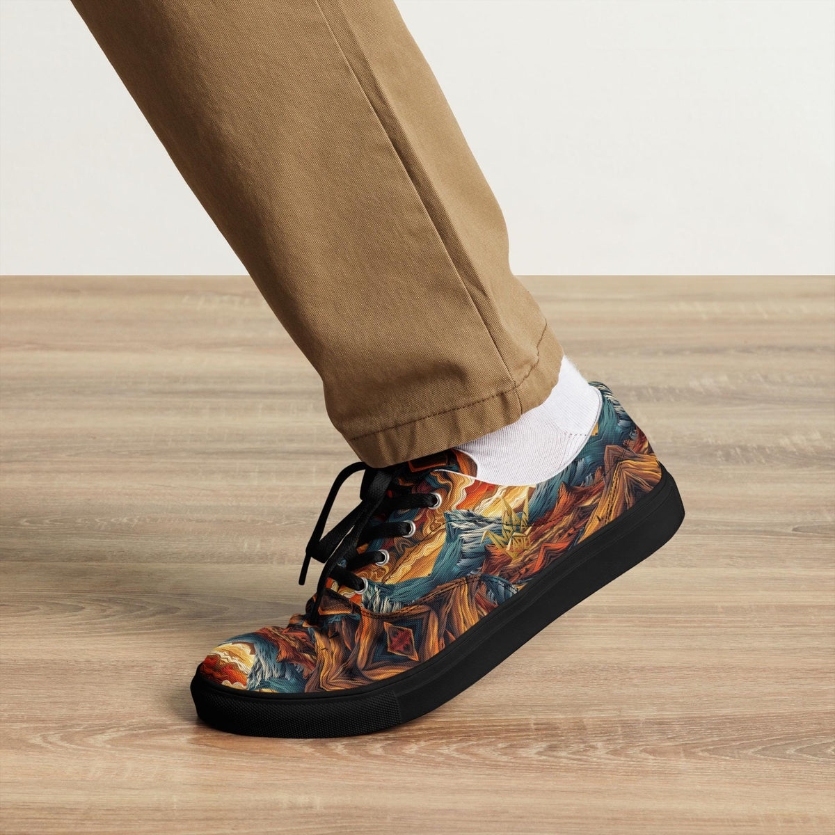 Psychedelic Swirl Canvas Sneakers