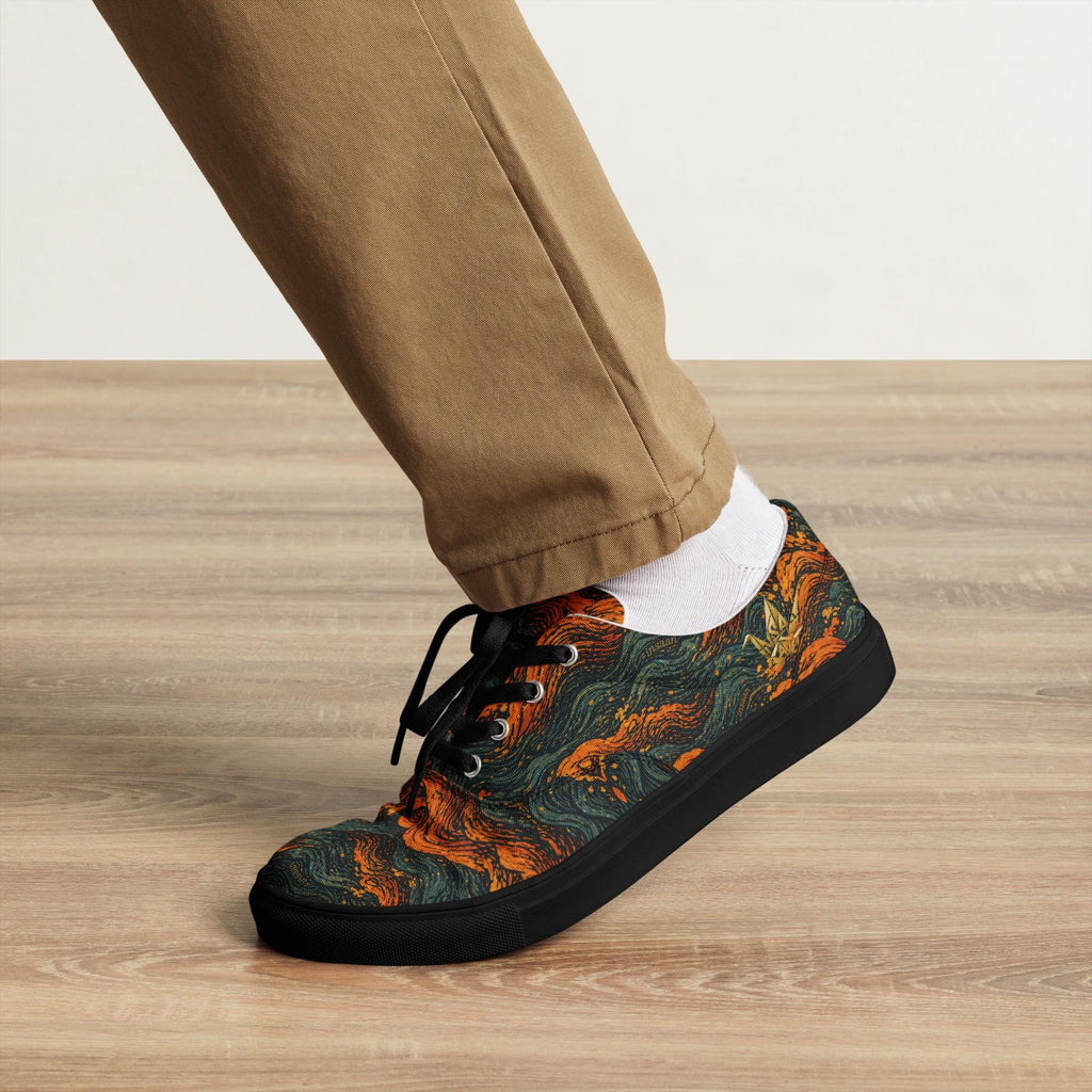 Lava Swirl Canvas Sneakers