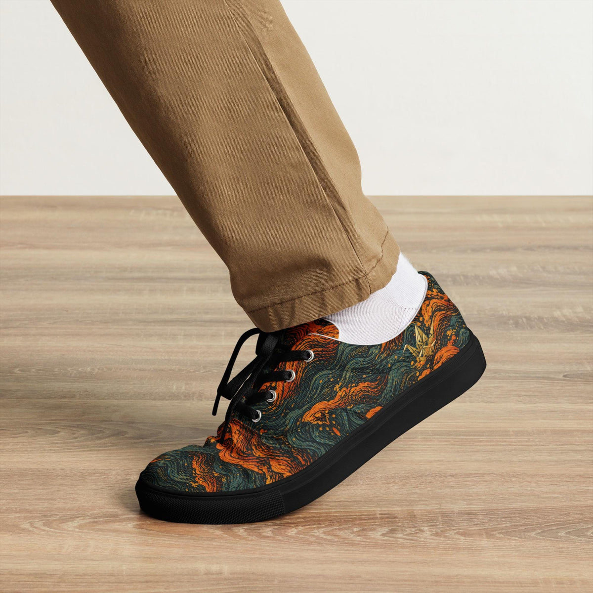 Lava Swirl Canvas Sneakers
