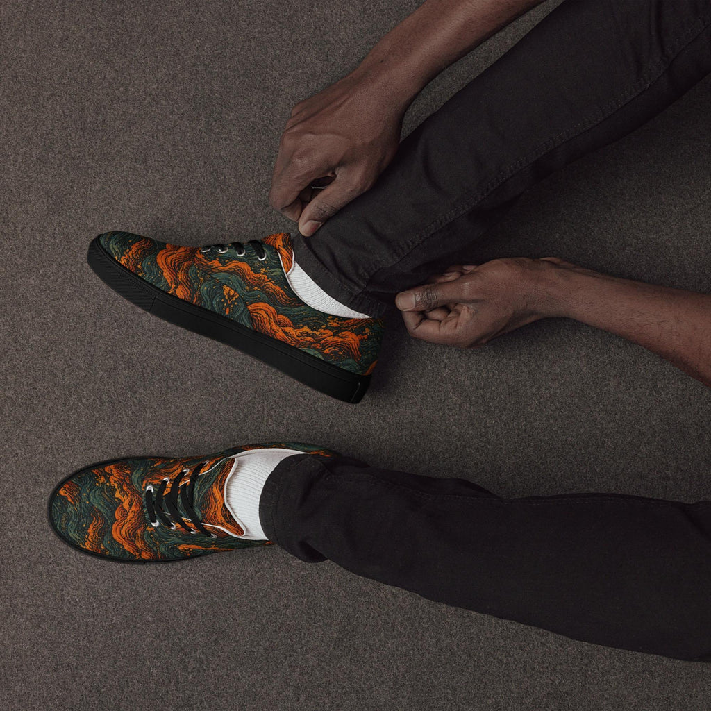 Lava Swirl Canvas Sneakers