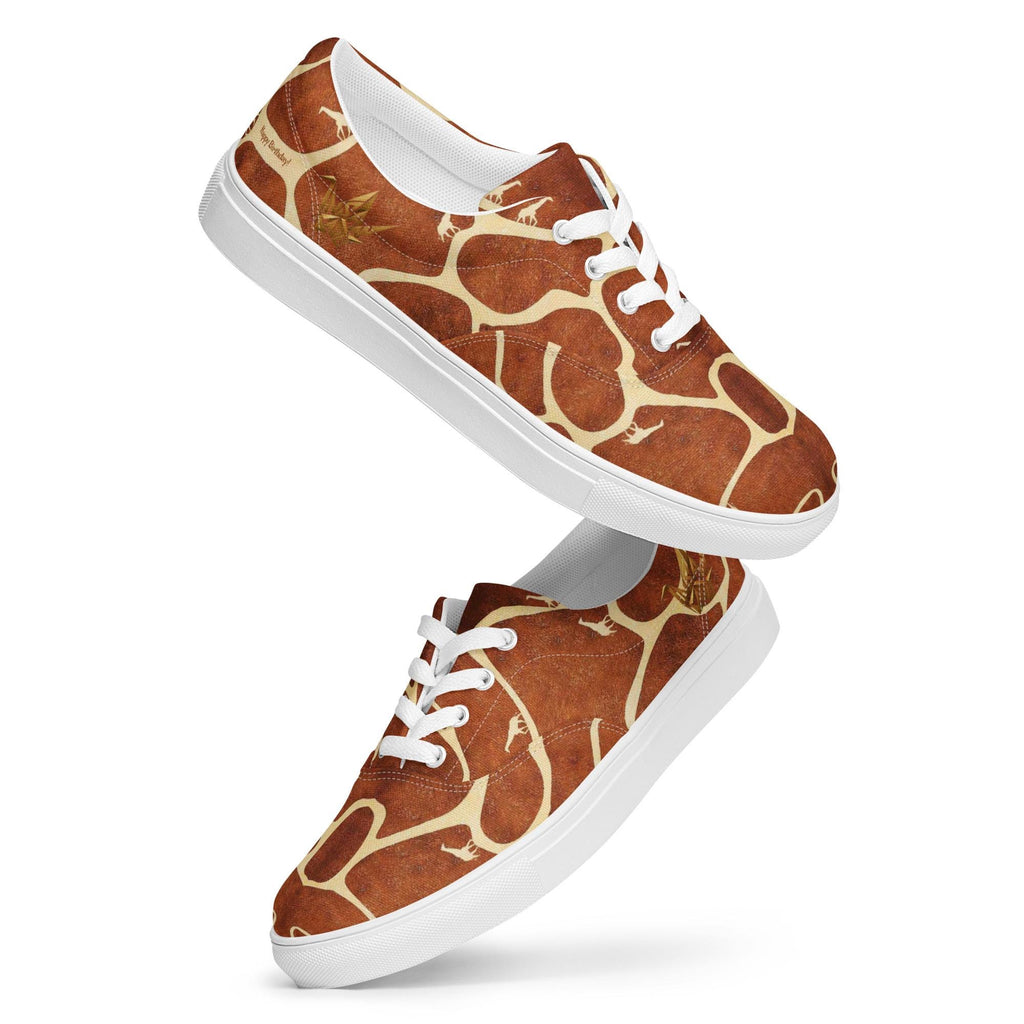 Giraffe Print Canvas Sneakers