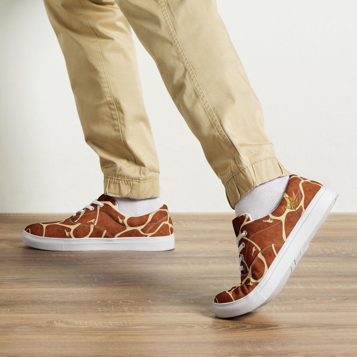 Giraffe Print Canvas Sneakers