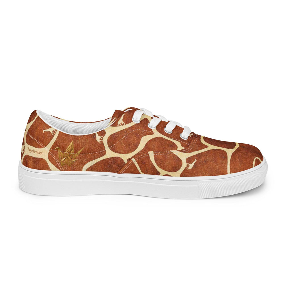 Giraffe Print Canvas Sneakers