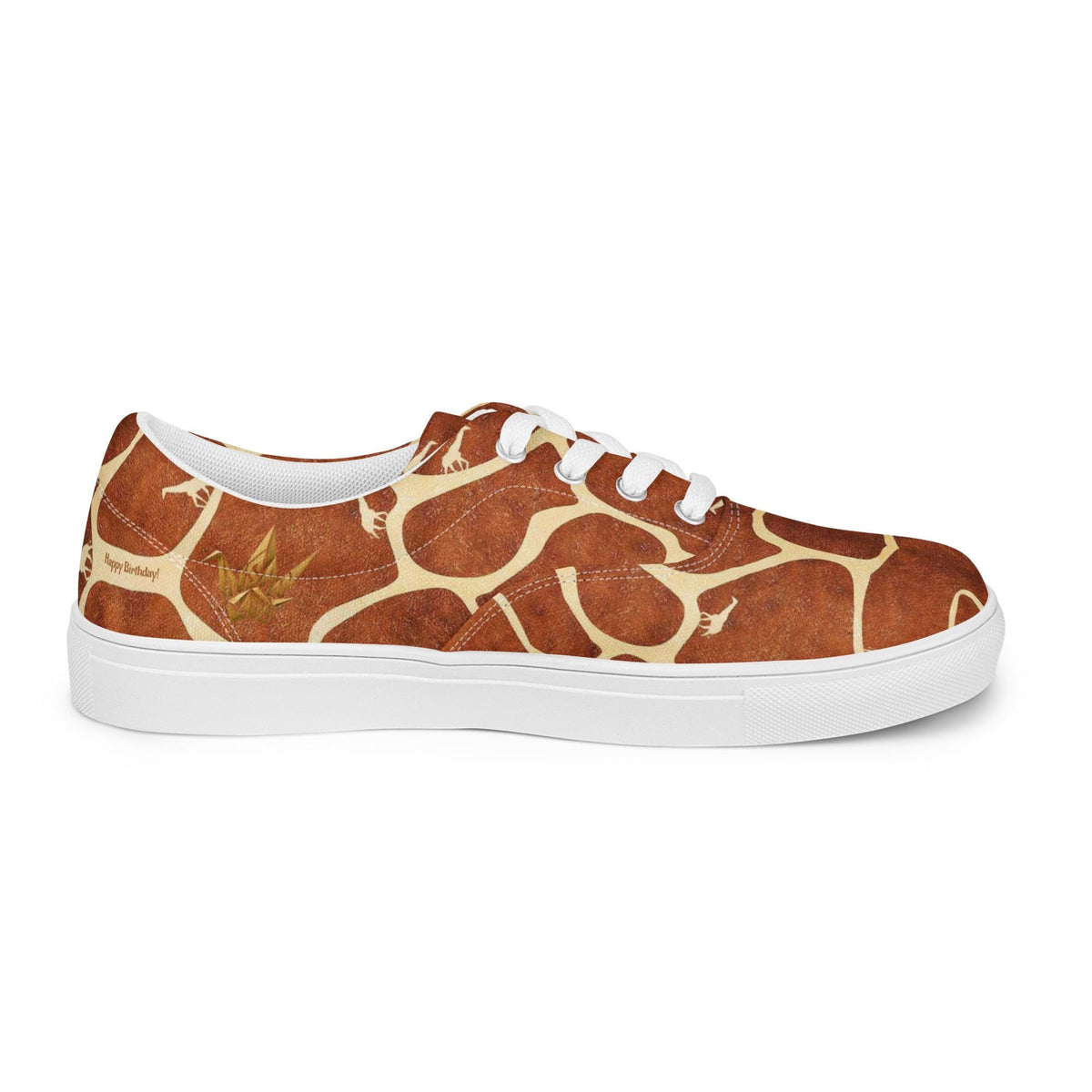 Giraffe Print Canvas Sneakers