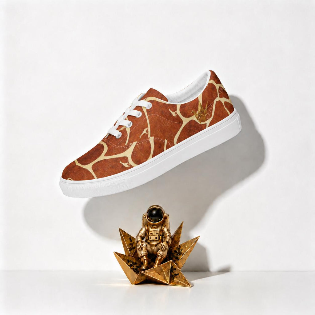 Giraffe Print Canvas Sneakers