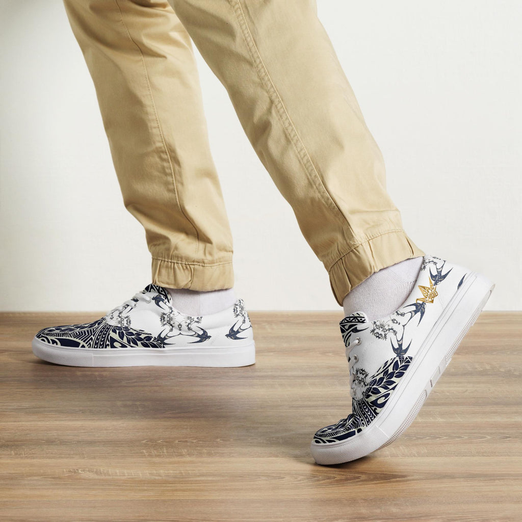 Crane 01 - Origami Bird Canvas Sneakers