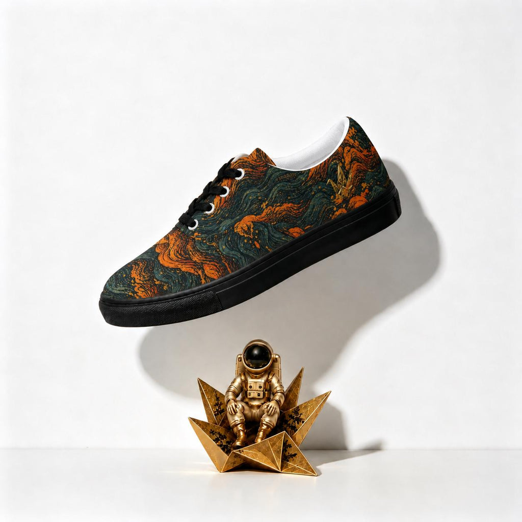 Lava Swirl Canvas Sneakers