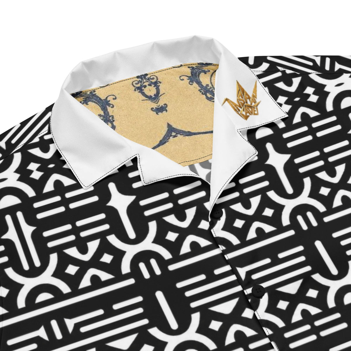 Oversized Graphic Button Up Shirt