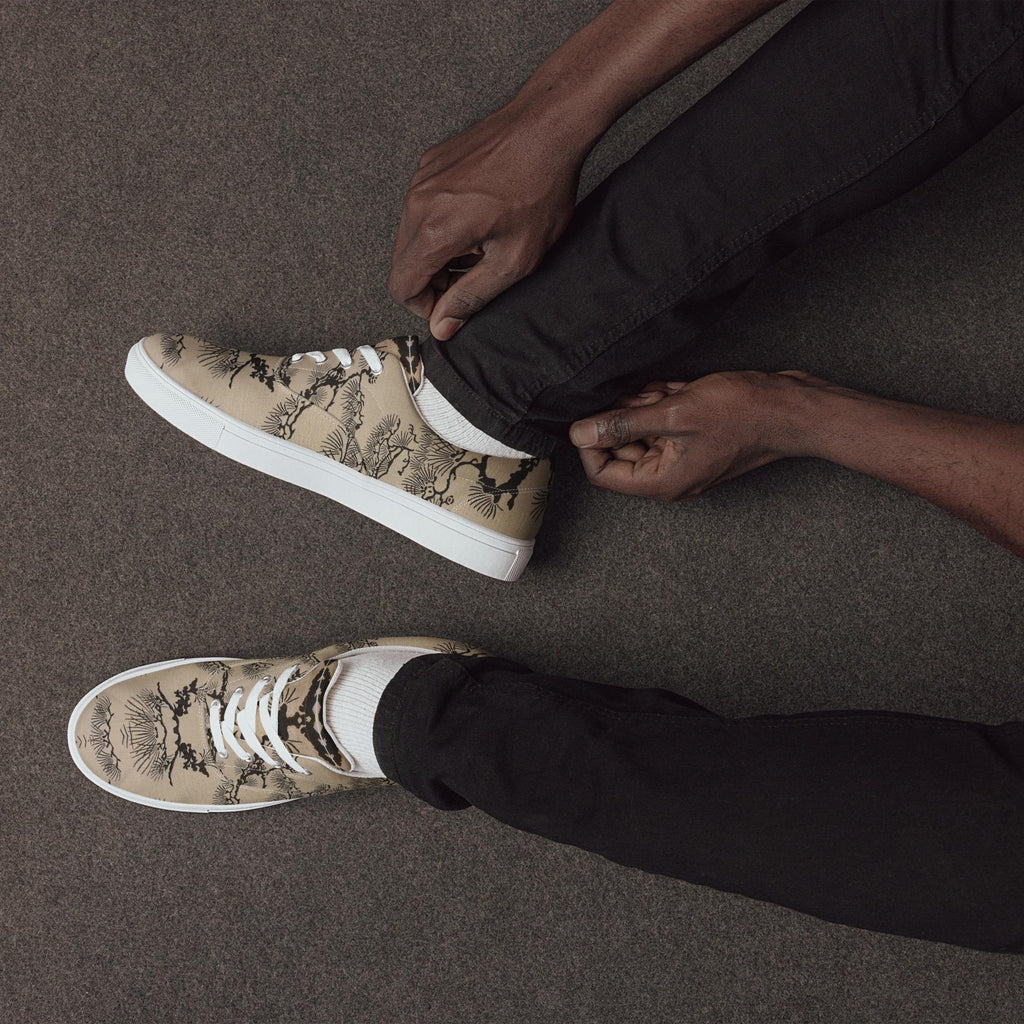 Sumi-e Pine Canvas Sneakers