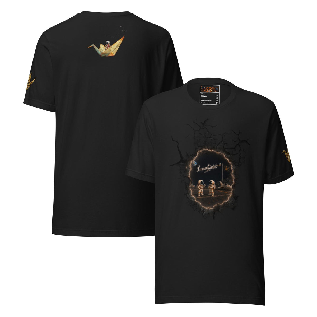 Astronaut Origami Graphic Tee