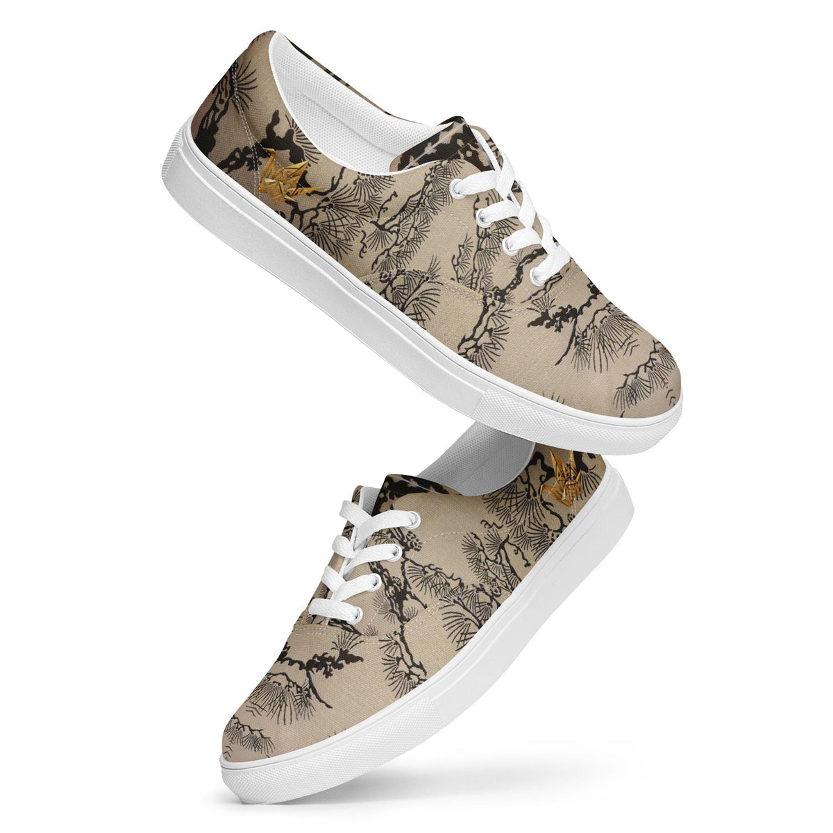 Sumi-e Pine Canvas Sneakers
