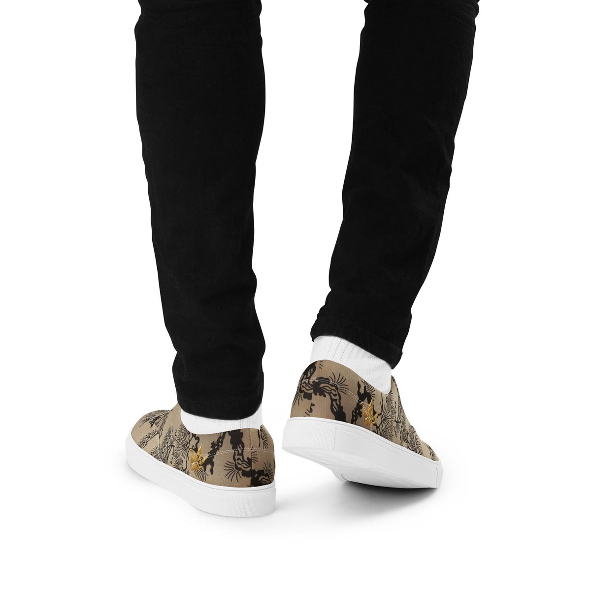 Sumi-e Pine Canvas Sneakers