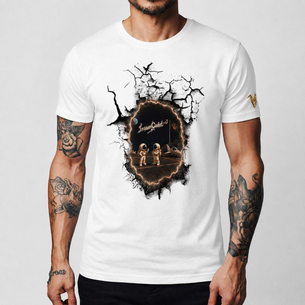 Astronaut Origami Graphic Tee