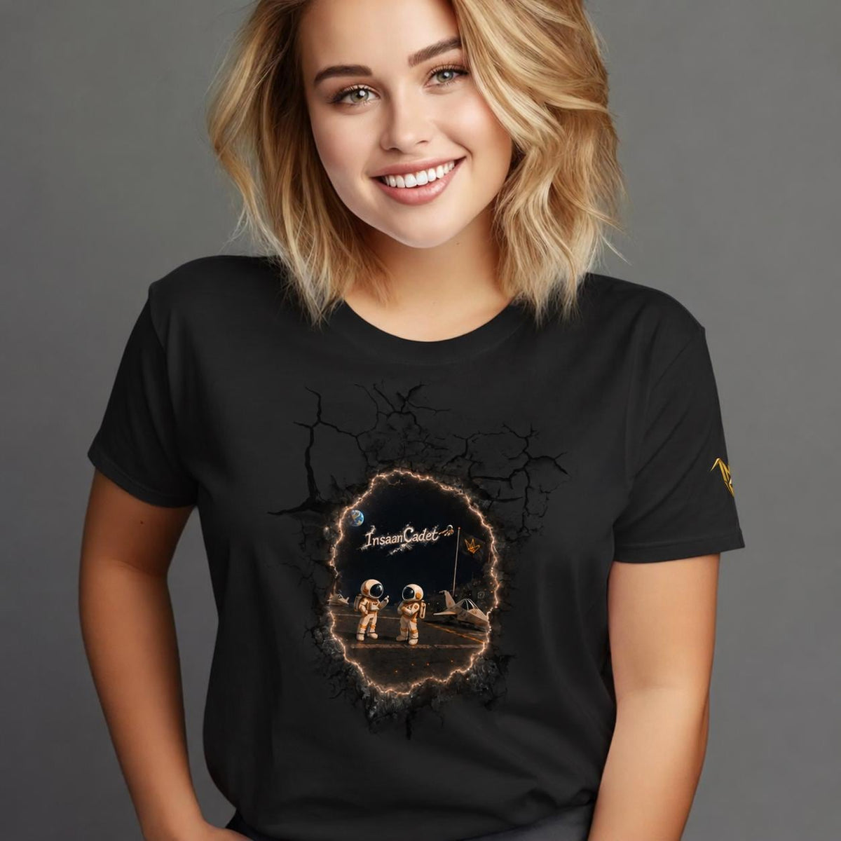 Astronaut Origami Graphic Tee